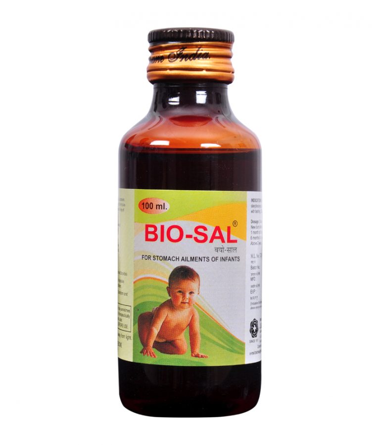 BIO SAL A Pediatric Syrup for Stomach Ailments J & J DeChane Laboratories Pvt Ltd